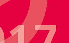 Titelbild Jahresbericht 2017 Rot mit der Zahl 17